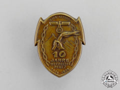 Germany. A 1934 “10 Years Of A Liberated Pfalz Region” Badge