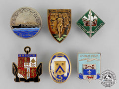 France, Republic. A Lot Of Six French Navy Torpedo Boat Badges