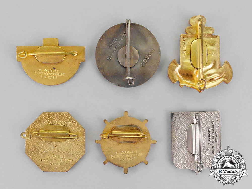 france,_republic._a_lot_of_six_french_marine_badges_m18-0197