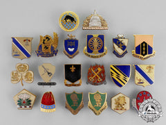 United States. Twenty Regimental Insignia Badges