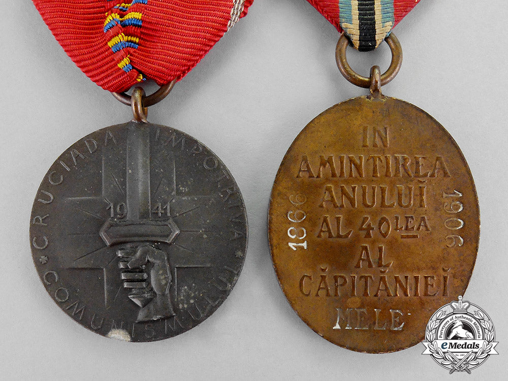 romania,_kingdom._two_awards&_medals_m18-0703_1_1