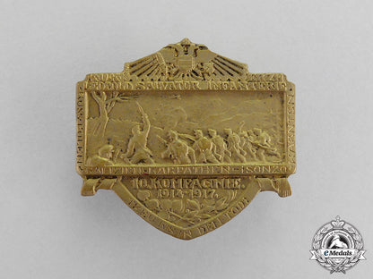 austria,_imperial._a_first_war_period10_th_kompanie_commemorative_campaign_cap_badge_m18-0746