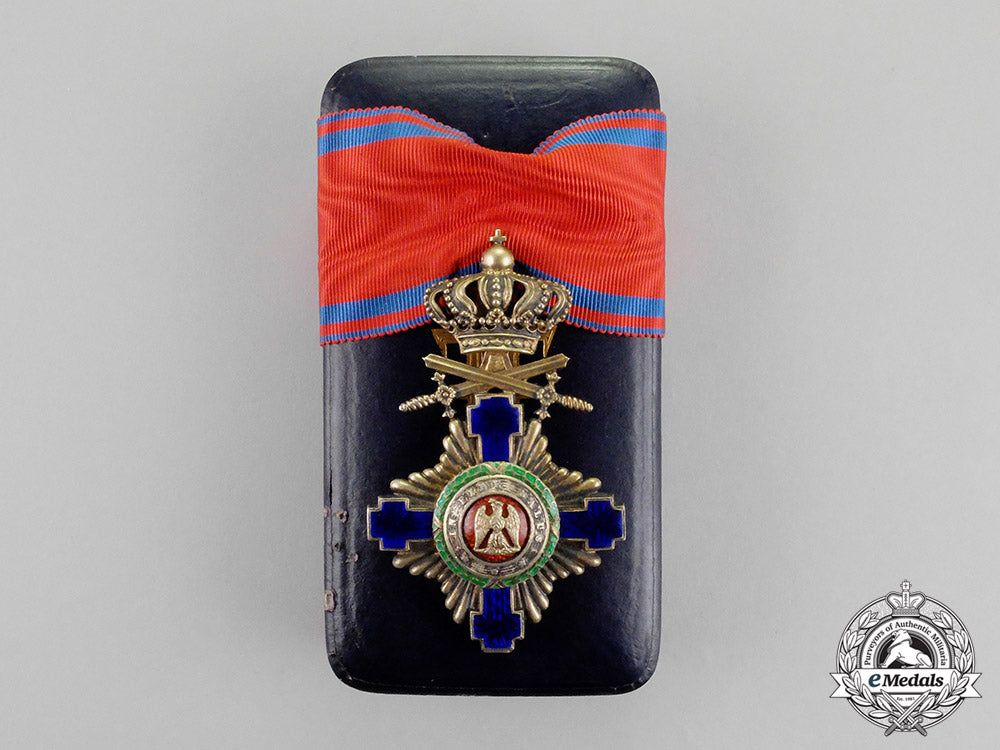 romania,_kingdom._an_order_of_the_star,_knight,_military_division,_c.1915_m18-0918