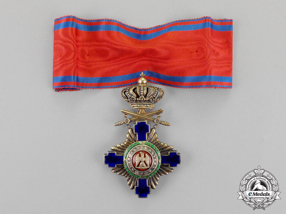romania,_kingdom._an_order_of_the_star,_knight,_military_division,_c.1915_m18-0919