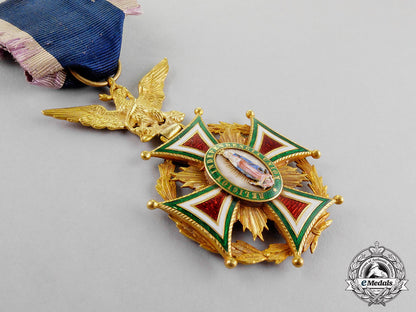 mexico,_early_republic._an_order_of_guadalupe,3_rd_class_knight's_cross_for_military_merit,_c.1853_m18-1137