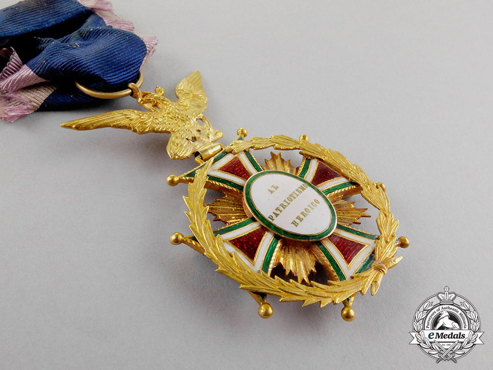 mexico,_early_republic._an_order_of_guadalupe,3_rd_class_knight's_cross_for_military_merit,_c.1853_m18-1138