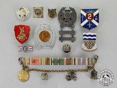 United States. Seventy-Four Badges, Ribbon Bars, Charms, Buttons