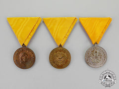Austria, First Republic. Three Austrian Fire Service Long Service Medals