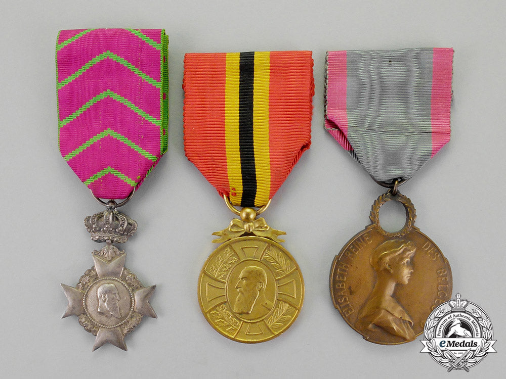 belgium,_kingdom._a_lot_of_three_belgian_awards_m18-1825