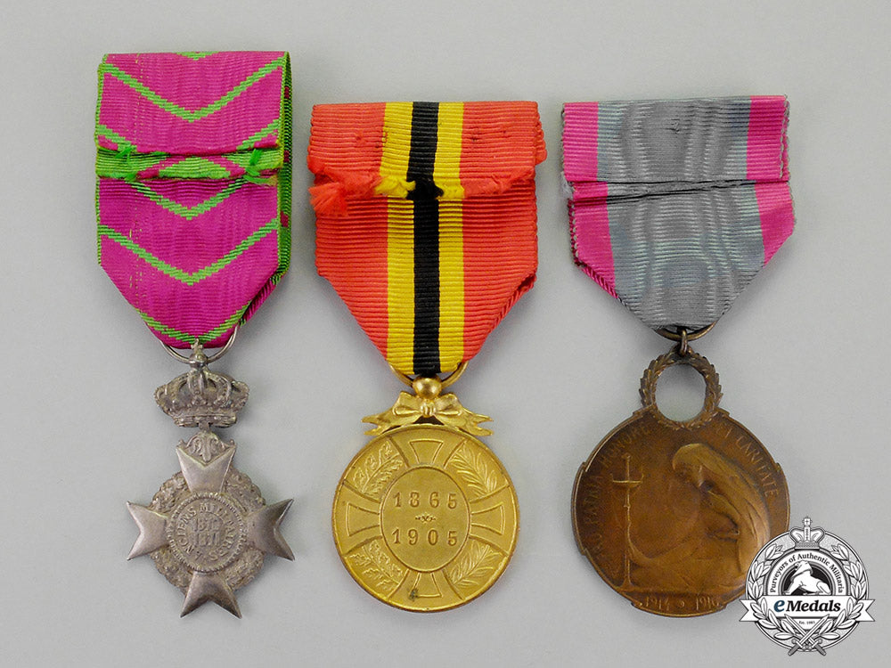 belgium,_kingdom._a_lot_of_three_belgian_awards_m18-1826
