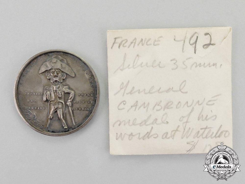 france._a_waterloo_medal_with_a_quote_by_general_pierre_jacquesétienne_cambronne_m18-1987