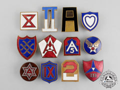 United States. Twenty-Three Second War Army Insignia Badges