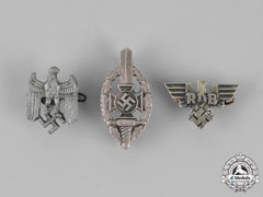 Germany. Three Second War German Pins And Badges