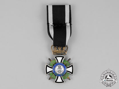 prussia._a_royal_houseorder_of_hohenzollern,_knight’s_cross_with_swords,_by_godet&_sohn_m18-2191