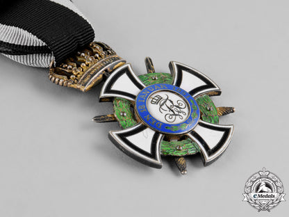 prussia._a_royal_houseorder_of_hohenzollern,_knight’s_cross_with_swords,_by_godet&_sohn_m18-2195