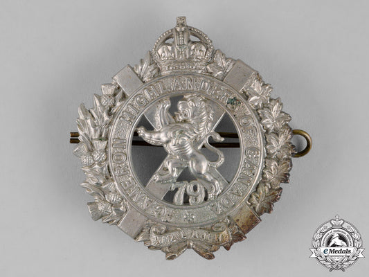 canada._a79_th_cameron_highlanders_of_canada_glengarry_badge,_c.1910_m18-2259