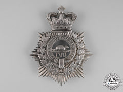Canada. A Victorian 57Th Battalion Of Infantry Peterborough Rangers Helmet Plate, C.1879