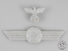 Germany. A Set Of Luftwaffe Civil Employee Visor Insignia