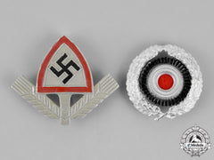 Germany. Two Third Reich Period Cap Insignia