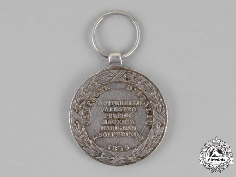france,_second_republic._an_italian_campaign_medal1859,_type_ii(_larger_version)_m18-2694