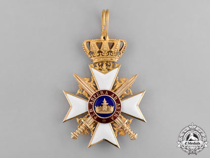 mecklenburg-_schwerin._a_house_order_of_the_wendish_crown,_commander_cross_with_swords,_c.1880_m18-2929