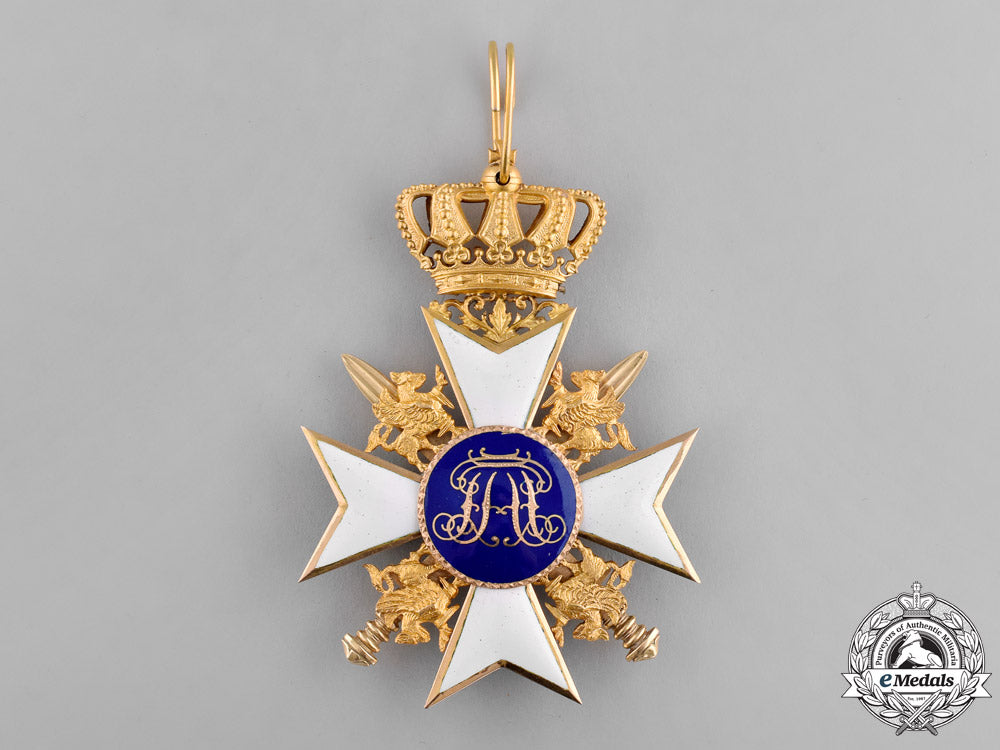 mecklenburg-_schwerin._a_house_order_of_the_wendish_crown,_commander_cross_with_swords,_c.1880_m18-2930