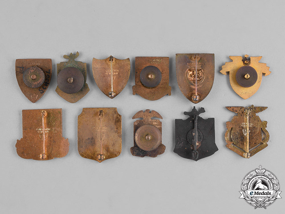 united_states._forty-_three_military_college_and_regimental_school_insignia_badges_m181_1008