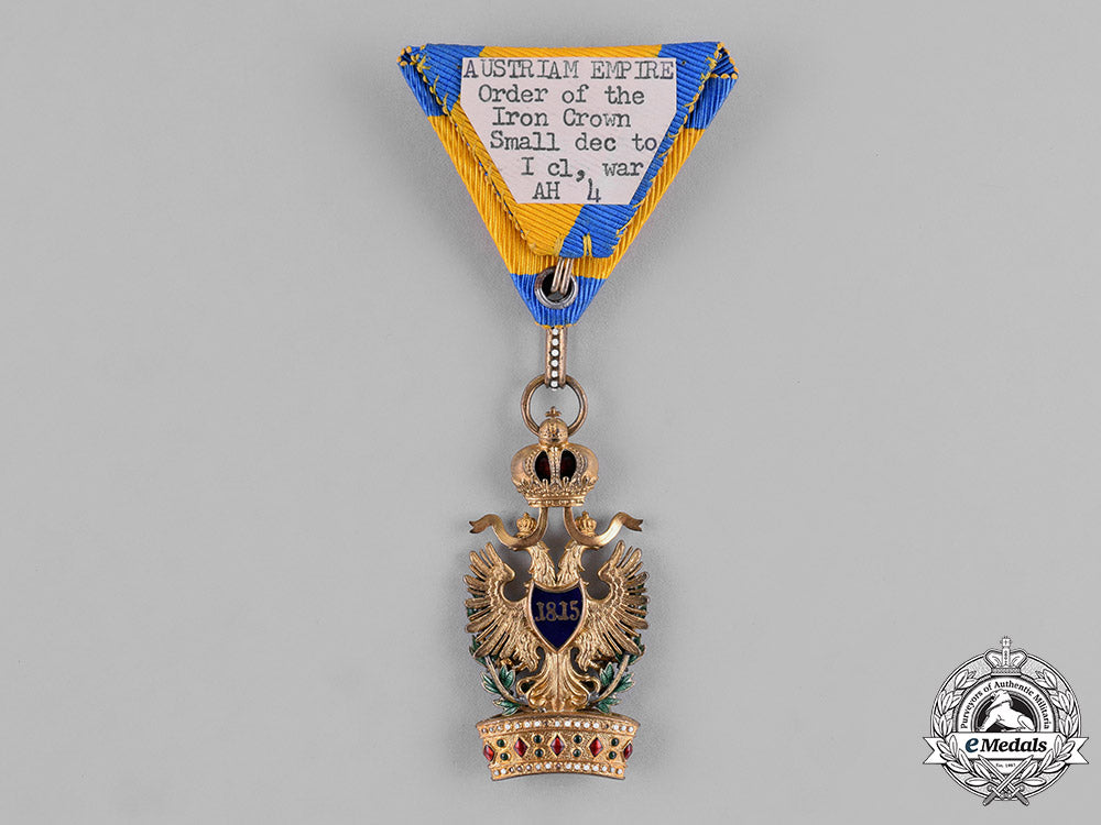 austria,_empire._an_order_of_the_iron_crown,_third_class_with_grand_cross_small_decoration,_c.1916_m181_1065