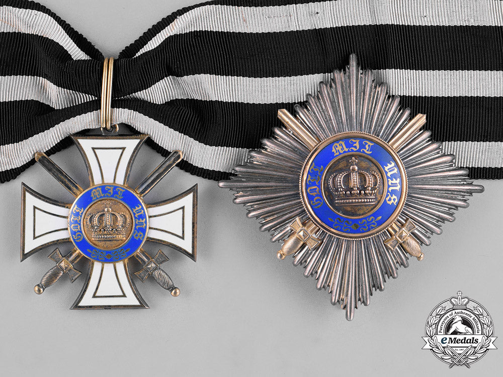 prussia,_state._a_royal_order_of_the_crown,_second_class,_with_swords,_by_h.j._wilm.,_c.1914_m181_1090