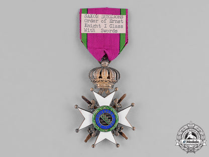 saxony,_dukedoms._a_saxon-_ernestine_house_order,_first_class_knight_with_swords,_c.1914_m181_1122