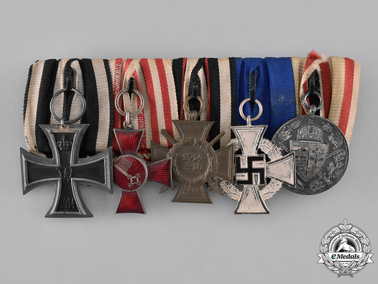 prussia,_state._a_first_war_veteran’s_medal_bar_with_five_medals,_awards,_and_decorations_m181_1195