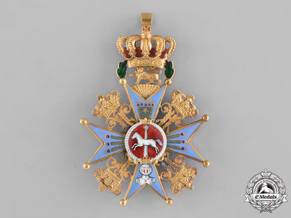 braunschweig,_dukedom._an_order_of_henry_the_lion_in_gold,_grand_cross,_by_a._lemme,_c.1840_m181_1452