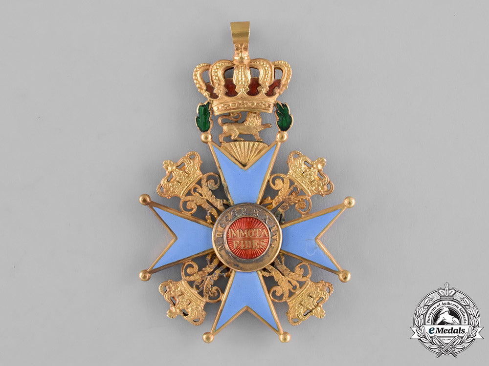 braunschweig,_dukedom._an_order_of_henry_the_lion_in_gold,_grand_cross,_by_a._lemme,_c.1840_m181_1453
