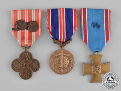 Czechoslovakia, Republic. Three Medals & Awards
