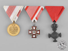 Austria, Empire. Three Medals, Awards, And Decorations