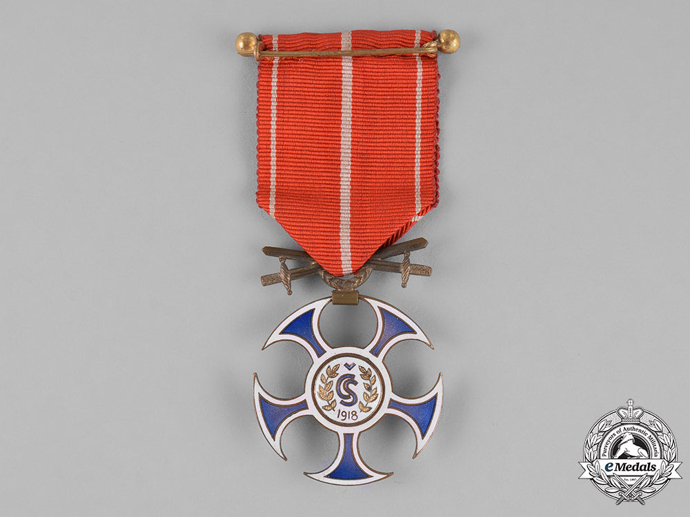 czechoslovakia,_first_republic._an_order_of_the_falcon_with_swords,_c.1920_m181_1819