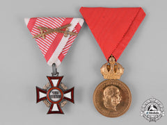 Austria, Empire. Two Austrian Imperial Medals And Awards