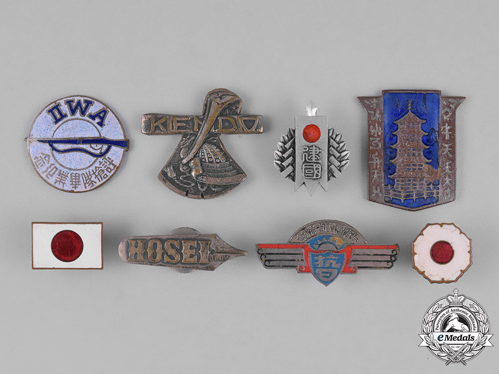japan,_empire._seventeen_military_insignia&_badges,_c.1940_m181_2130