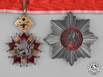 czechoslovakia,_first_republic._an_order_of_the_white_lion,2_nd_class_grand_officer,_by_karnet_kysely_m181_2255