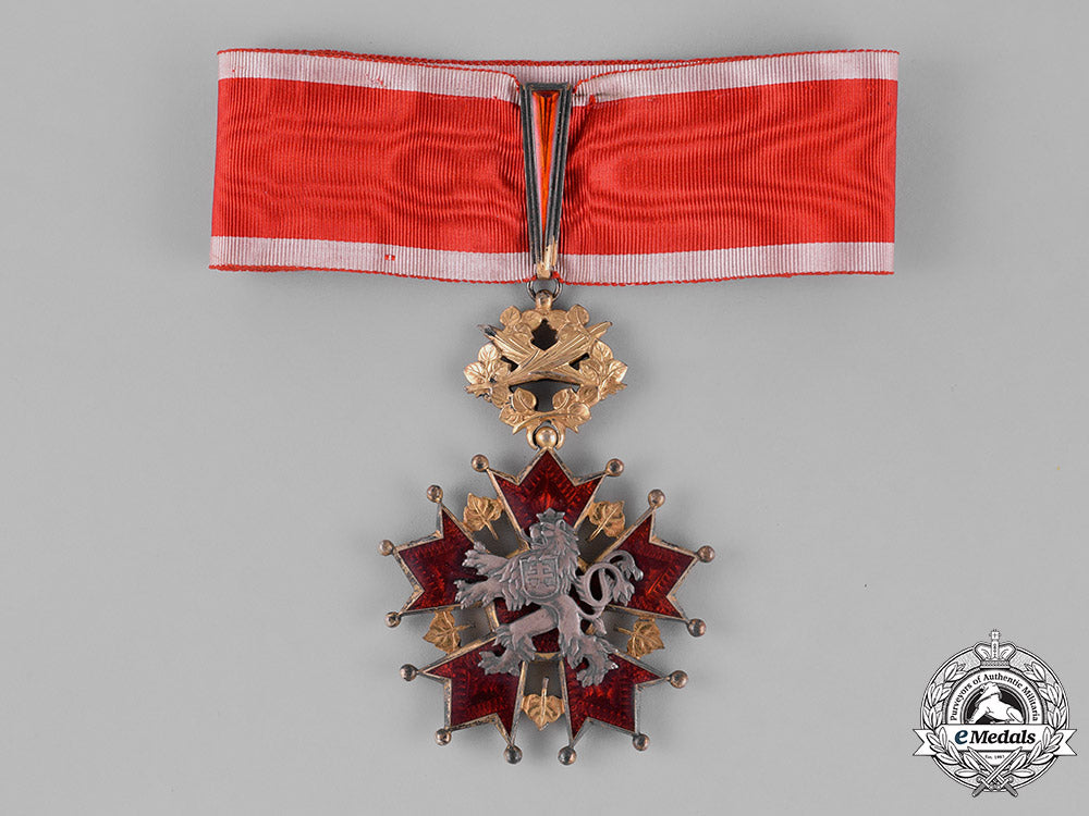 czechoslovakia,_first_republic._an_order_of_the_white_lion,2_nd_class_grand_officer,_by_karnet_kysely_m181_2256