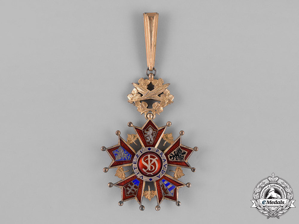 czechoslovakia,_first_republic._an_order_of_the_white_lion,2_nd_class_grand_officer,_by_karnet_kysely_m181_2258