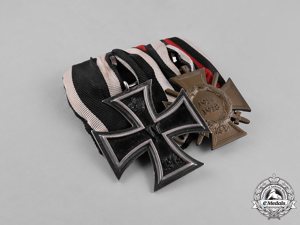 germany,_empire._a_medal_bar_with_an_ii._class_iron_cross1914_and_a_hindenburg_cross_m181_2987