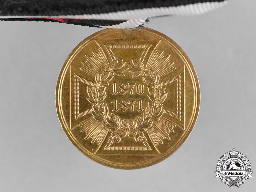 germany,_empire._a_war_commemorative_medal_of1870/1871,_mounted_m181_2996