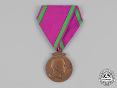 Saxony, Kingdom. A Bronze Merit Medal, With Privately Added Dated Medal Bar
