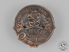 Canada. A 241St Infantry Battalion "Canadian Scottish Borderers" Glengarry Badge