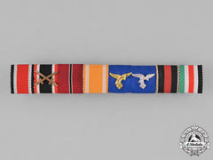 Germany, Wehrmacht. A Second War Period Medal Ribbon Bar