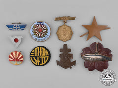 Japan, Empire. A Lot Of Nine Second War Badges