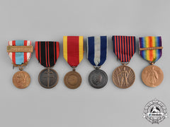 Belgium, Finland, France, Greece, United States. A Lot Of Six Medals