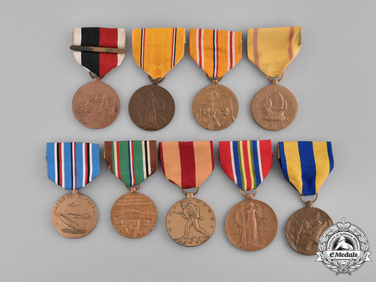 united_states._a_lot_of_nine_campaign_medals_m181_4049