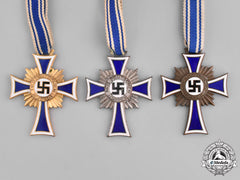 Germany. A Cross Of Honour Of The German Mother, Bronze, Silver, And Gold Class